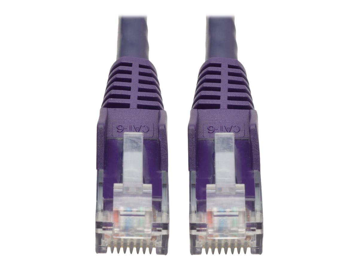 Tripp Lite 15ft Cat6 Snagless Molded Patch Cable UTP Purple RJ45 M/M 15'