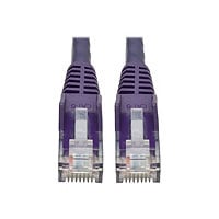 Eaton Tripp Lite Series Cat6 Gigabit Snagless Molded (UTP) Ethernet Cable (RJ45 M/M), PoE, Purple, 15 ft. (4.57 m) -