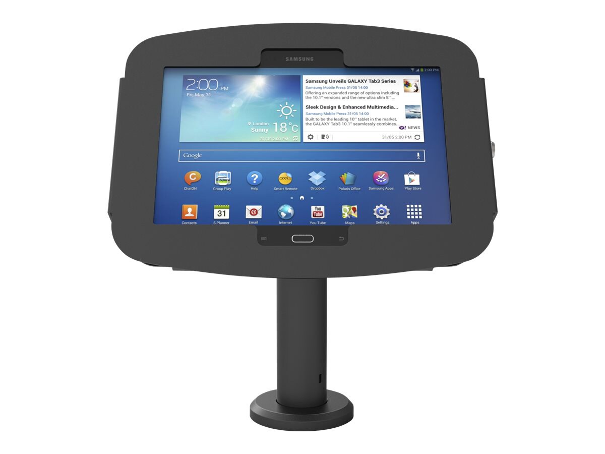 Compulocks Space Rise - Galaxy Tab A 10.1" Counter Top Kiosk 8" - Black - mounting kit