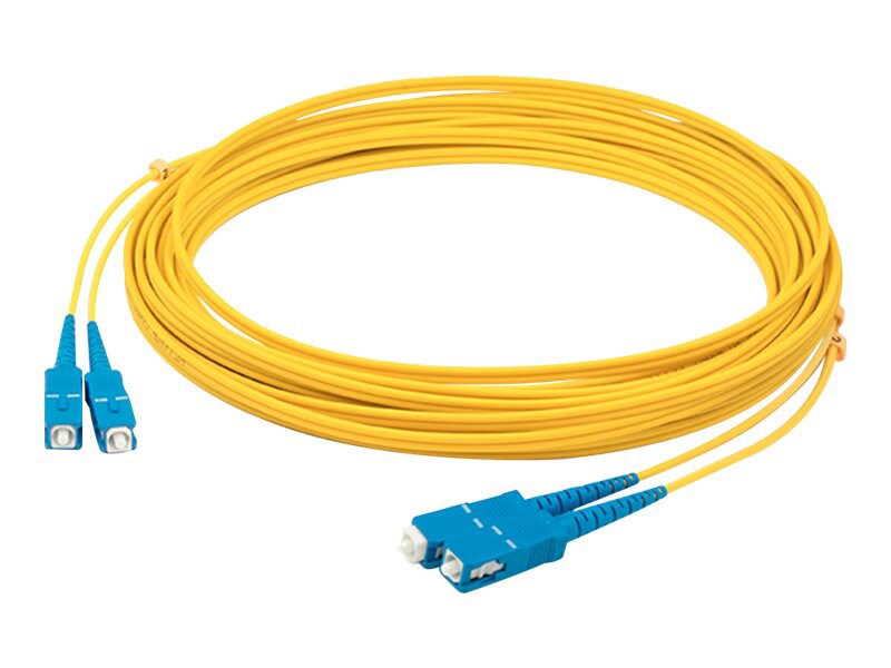 Proline 1m SC (M) to SC (M) Yellow OS2 Duplex OFNR Fiber Patch Cable