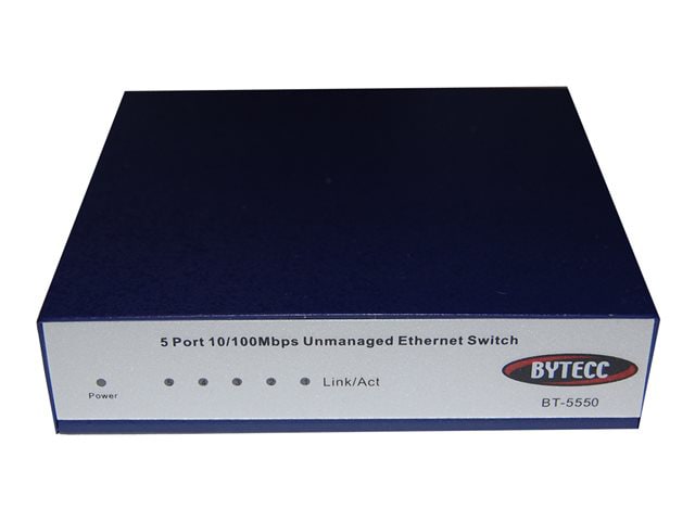 Bytecc BT-5550 Mini - switch - 5 ports - unmanaged - BT-5550 - Modular  Switches 