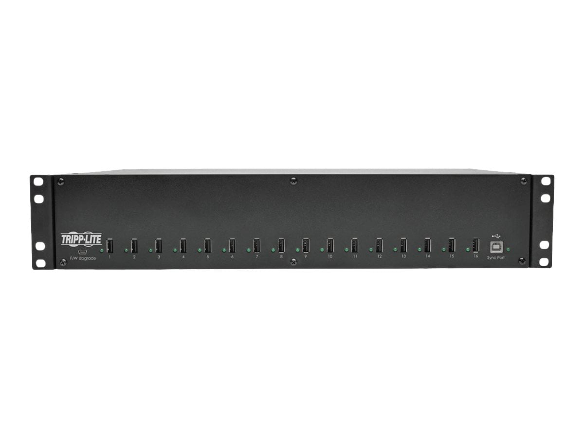 Tripp Lite 16-Port USB Charging Station Hub w/ Syncing, 5V 40A (200W) USB C