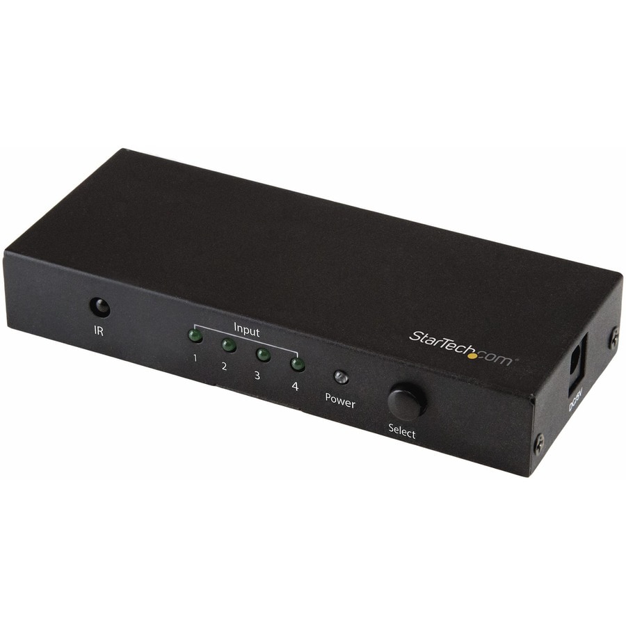 StarTech.com 4 Port HDMI Switch - 4K 60Hz - Supports HDCP - IR - HDMI Selec