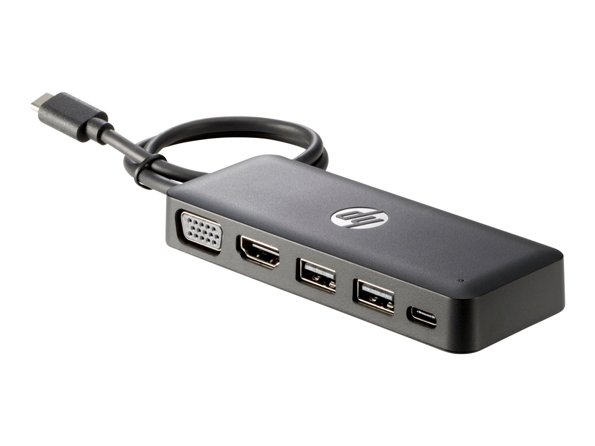 HP Travel Hub - port replicator - VGA, HDMI