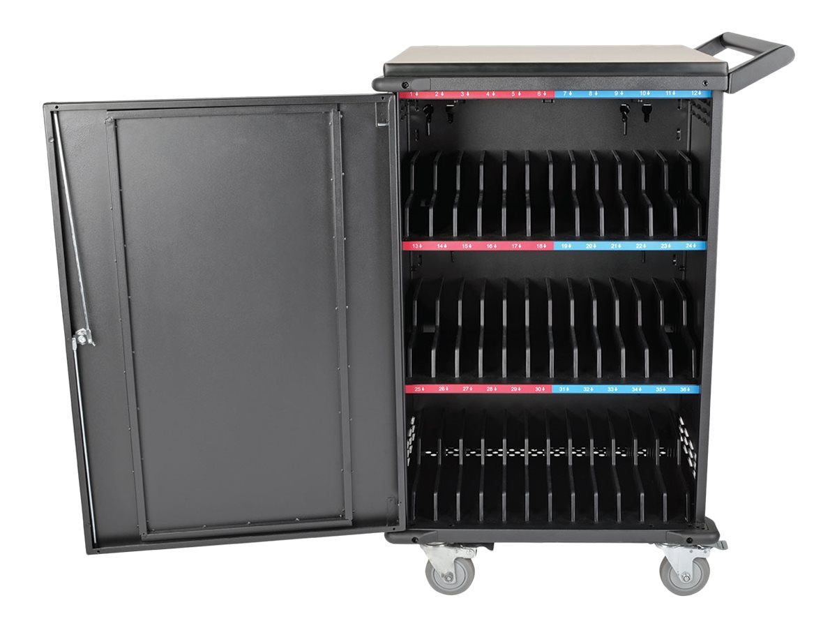 Tripp Lite 36Port AC Charging Cart Storage Station Chromebook Laptop Tablet