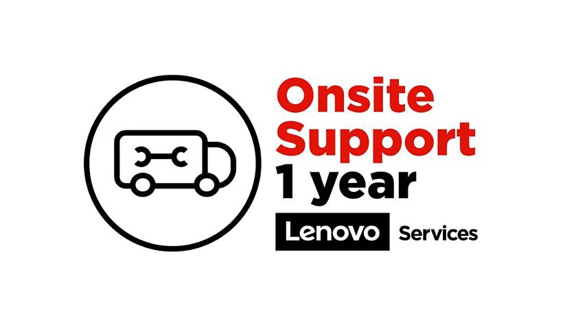 Lenovo Onsite - extended service agreement - 1 year - on-site