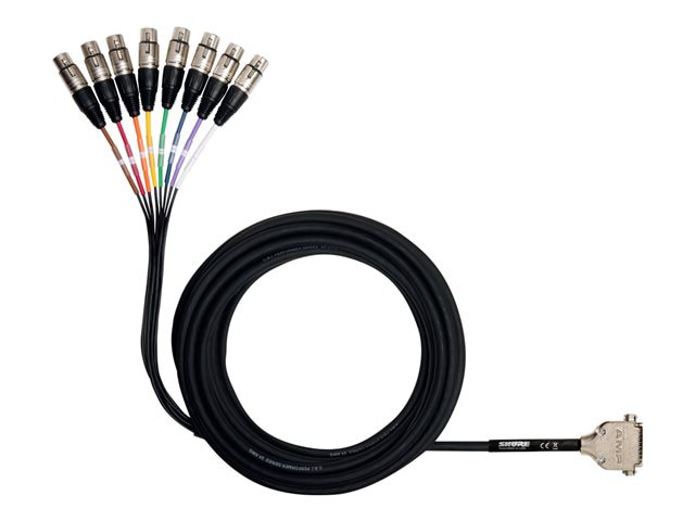 Shure DB25-XLRF - audio cable - 25 ft