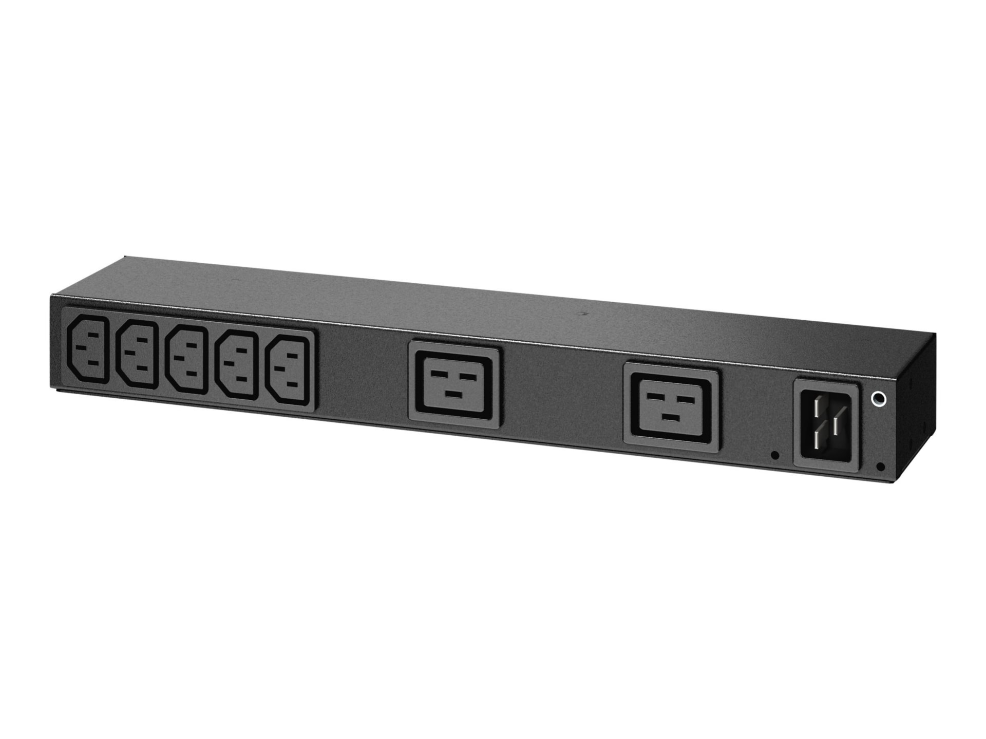 Rack PDU, Basic, 0U/1U, 100-240V/20A, 220-240V/16A, (7) C13, (2) C19