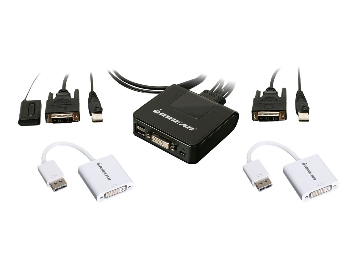 IOGEAR KVM 2PT USB DVI CABLE KVM SW