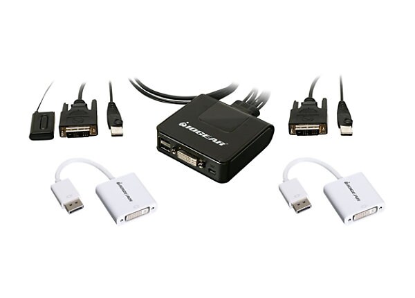 IOGEAR KVM 2PT USB DVI CABLE KVM SW