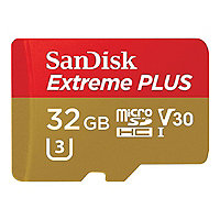 SanDisk Extreme PLUS - flash memory card - 32 GB - microSDHC UHS-I