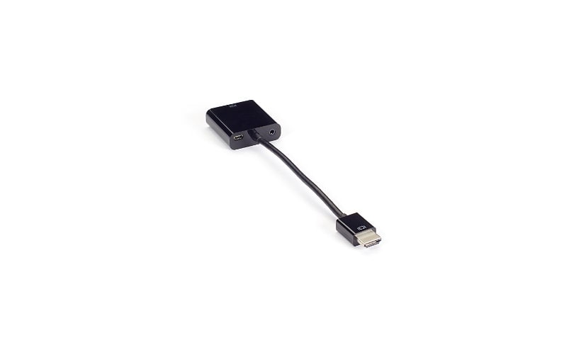 Black Box Video Adapter Dongle - HDMI Male to VGA Female with Audio - adapter - HDMI / VGA / audio - 8 in