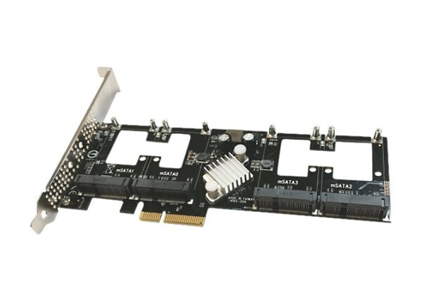 Addonics AD4MSPX2-A - storage controller (RAID) - mSATA - PCIe 3.0 x4