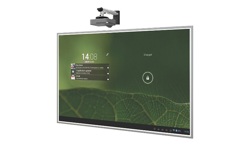 MooreCo Interactive Projector Board with Brio Trim - interactive whiteboard - glossy white - TAA Compliant