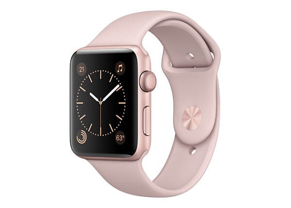 Apple Watch Series 1 - rose gold aluminum - smart watch with sport band pink sand