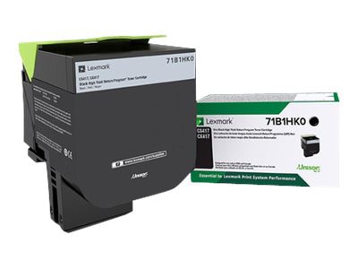 Lexmark CS417 - High Yield - black - original - toner cartridge - LCCP, LRP