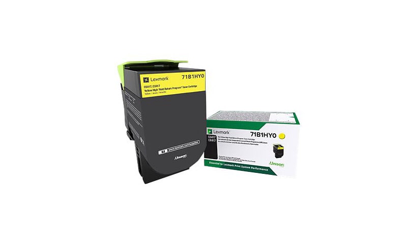 Lexmark CS417 - High Yield - yellow - original - toner cartridge - LCCP, LRP