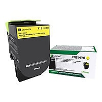 Lexmark CS417 - High Yield - yellow - original - toner cartridge - LCCP, LRP