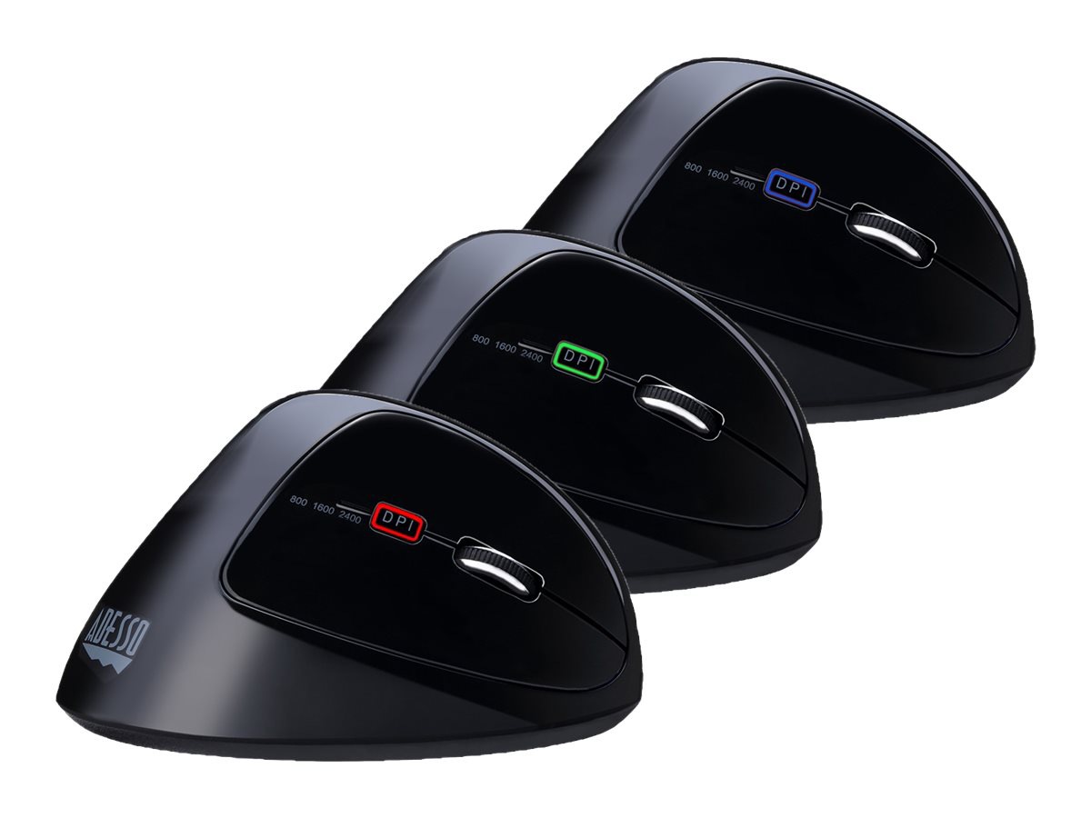 Adesso 2.4 GHz Wireless Vertical Programmable Mouse - Thumbnail 3