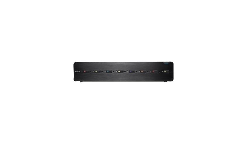 Belkin Advanced Secure DVI-I KVM Switch - commutateur écran-clavier-souris/audio - 8 ports