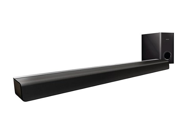 Philips CSS2133B - sound bar system - for home theater - wireless