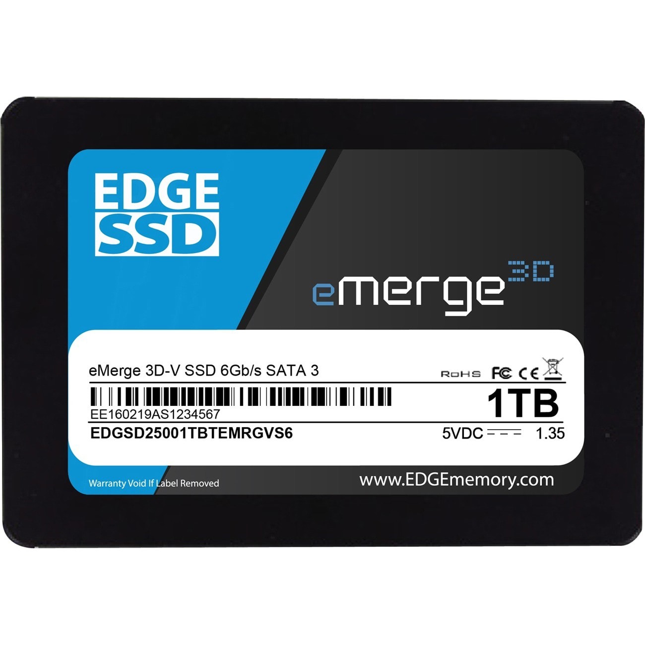 EDGE eMerge 3D-V SSD - SATA 6Gb/s, 2.5"