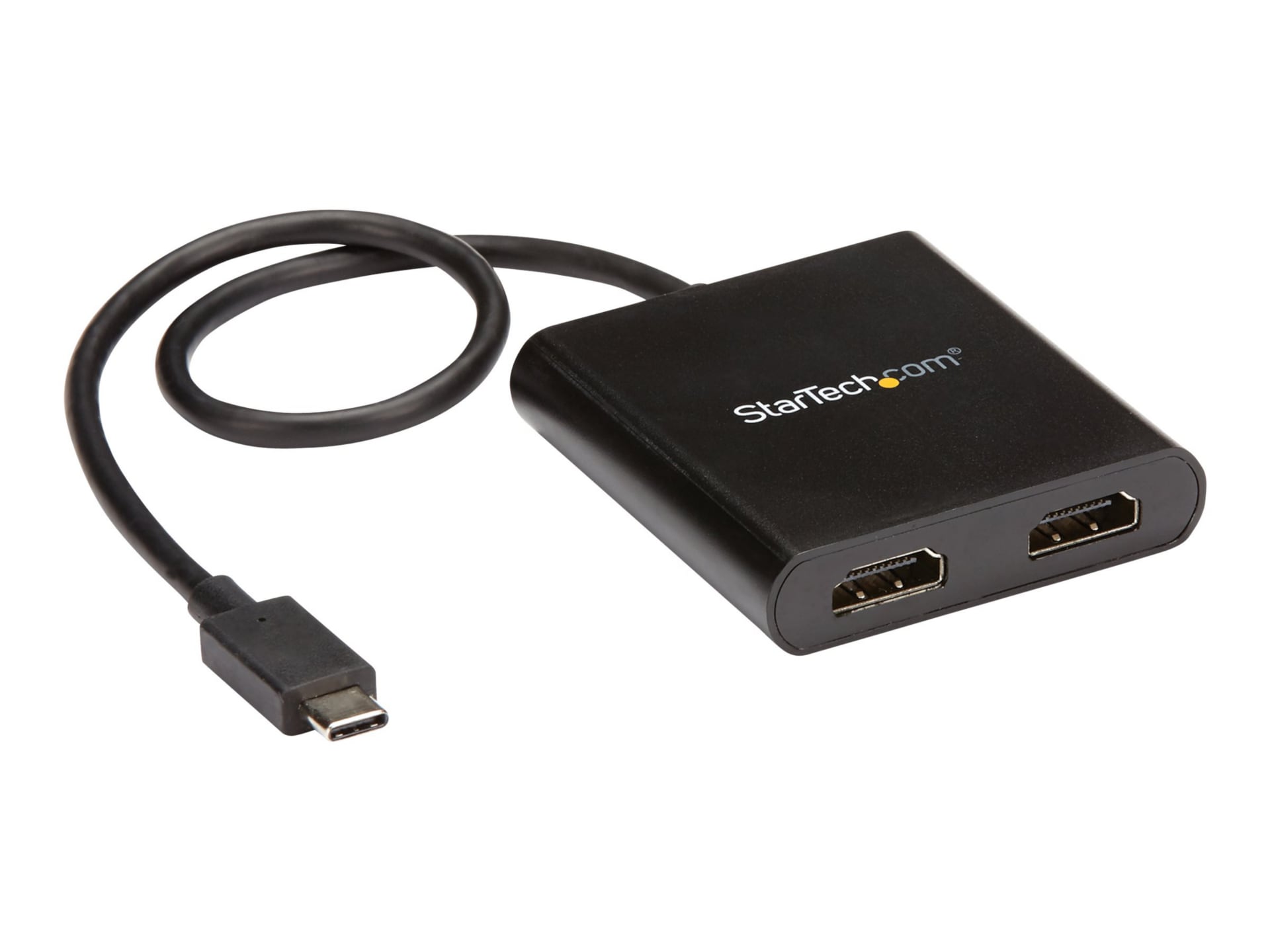 StarTech.com USB-C to Dual HDMI Adapter, USB Type-C Laptop Multi-Monitor MST Hub / Display Splitter, 4K 30Hz, Windows - MSTCDP122HD - Monitor Cables & - CDW.com