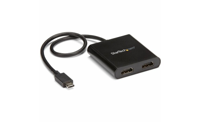 StarTech.com Multi Monitor Adapter - USB Type-C to HDMI Video Splitter - MST Hub - Windows - MSTCDP122HD - Monitor Cables & Adapters - CDW.com