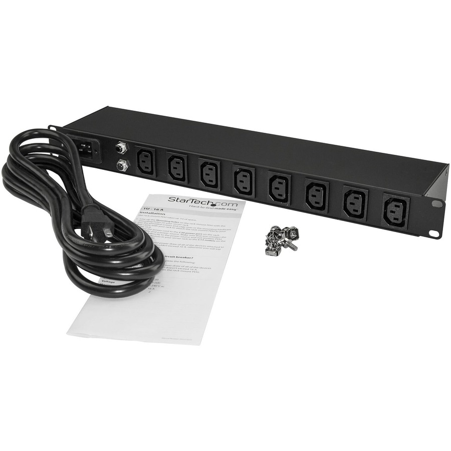 StarTech.com PDU08C13H power distribution unit (PDU) - Thumbnail 5
