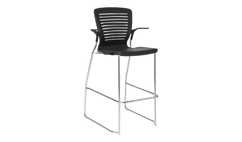 Spectrum OM5 Active Cafe Stool - chair - black, chrome