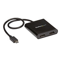 StarTech.com USB-C to Dual HDMI Adapter, USB Type-C Multi-Monitor MST Hub, Dual 4K 30Hz HDMI Laptop Display