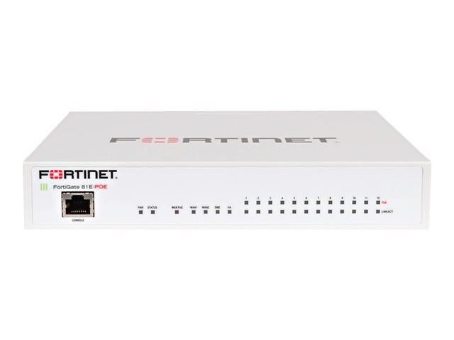Fortinet FortiGate 81E - Enterprise Bundle - security appliance - with 3 ye