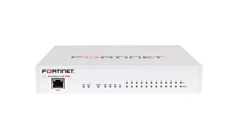 Fortinet FortiGate 81E - Enterprise Bundle - security appliance - with 3 ye