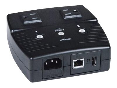 NTI ENVIROMUX Low-Cost 2-Port Remote Power Reboot Switch - power control un