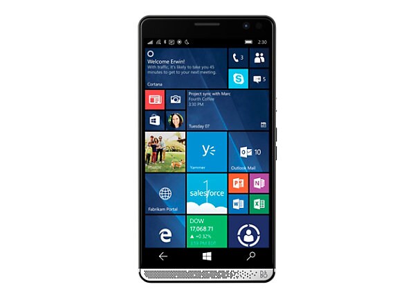 HP Elite x3 Mobile Retail Solution - graphite with chrome - 4G HSPA+, LTE Advanced - 64 GB - GSM - smartphone - 3-in-1