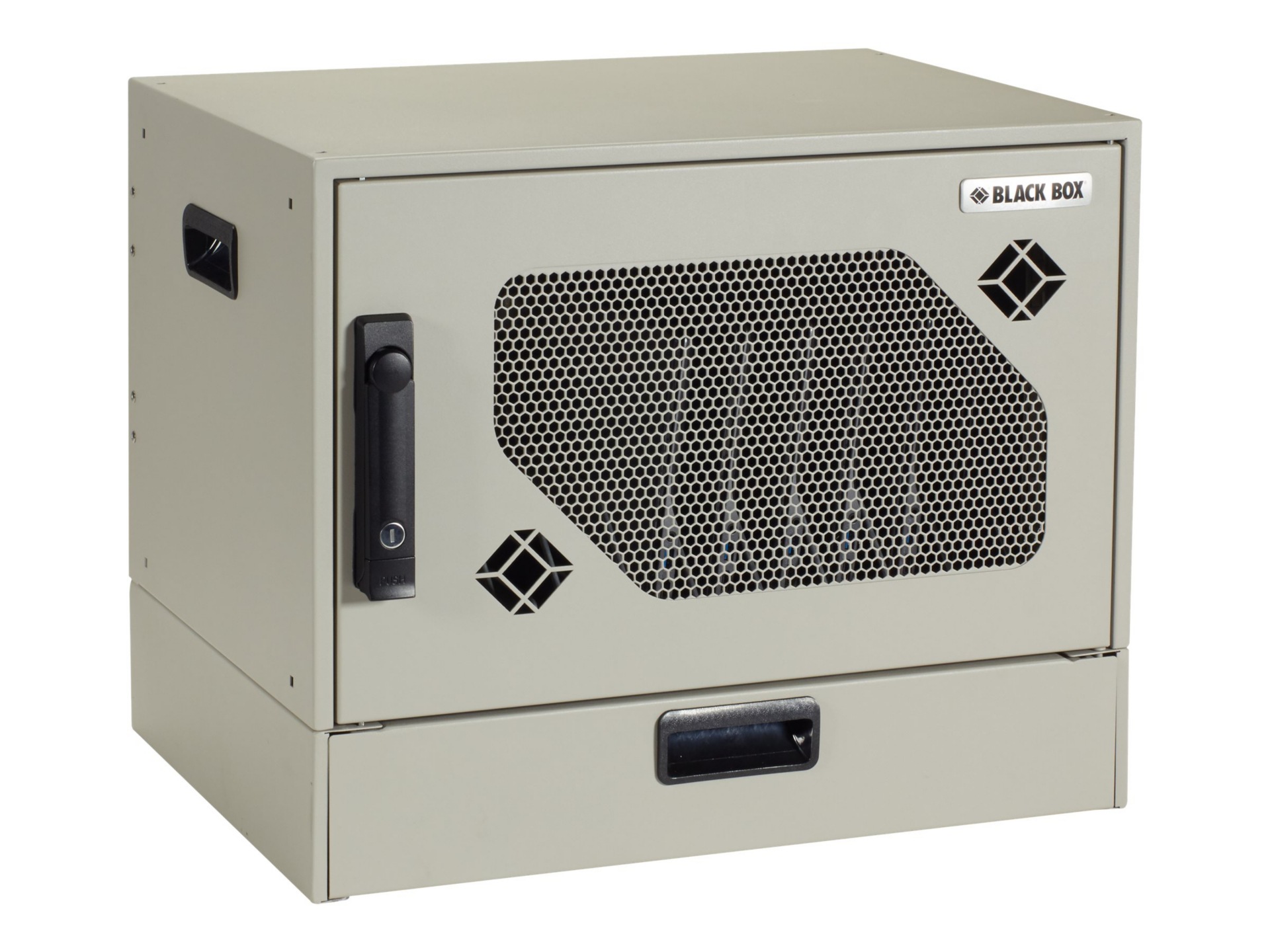 Black Box Wallmount Charging Locker phone / tablet / notebook charging stat