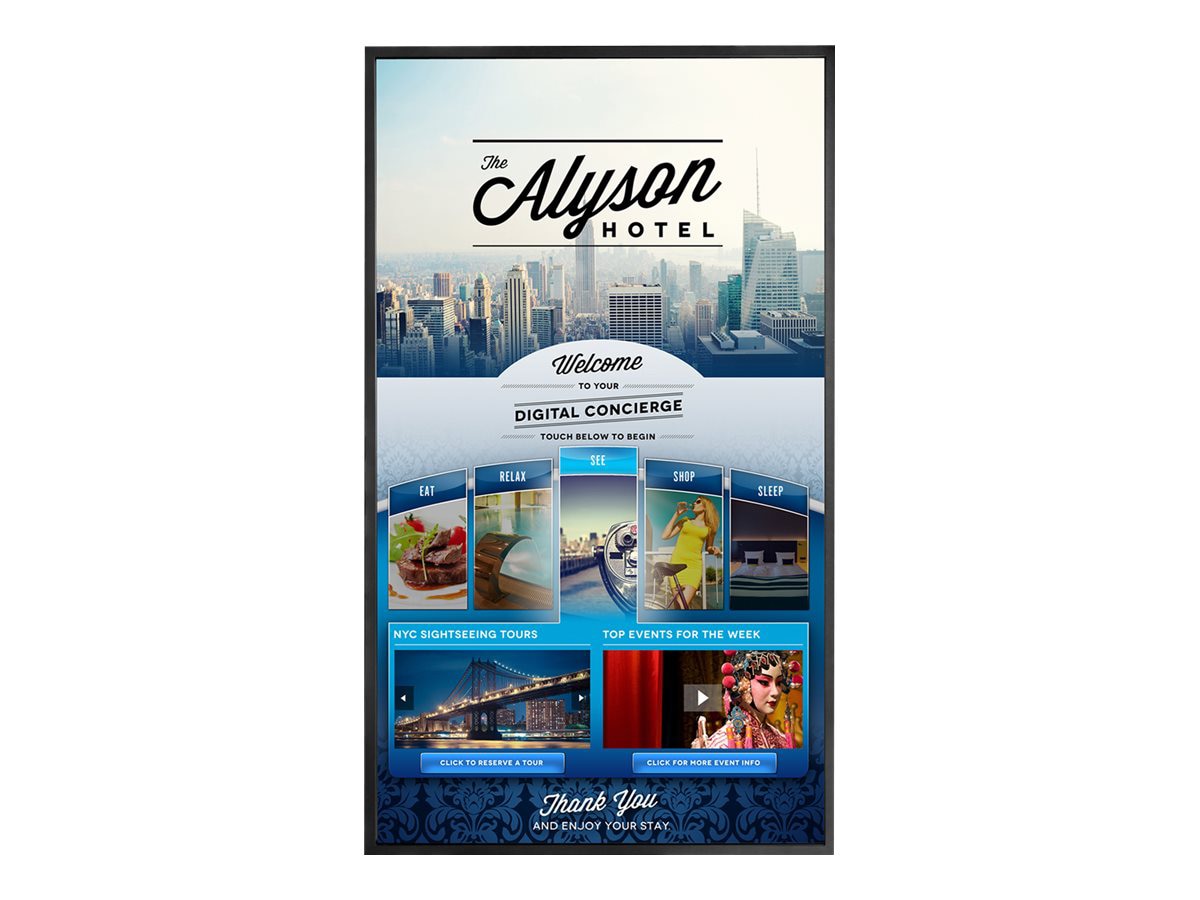 Planar PS6562T 65" LED-backlit LCD display - Full HD - for digital signage / interactive communication - TAA Compliant