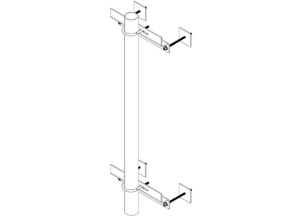 Ventev TerraWave Wall Mount Kit with 114" Pipe
