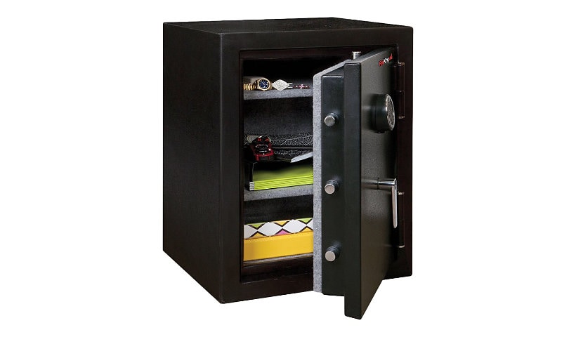 FireKing 1/2 Hour Fire - safe - 2 shelves - 1 doors - black