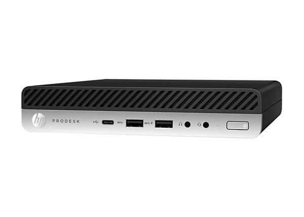 HP ProDesk 600 G3 - mini desktop - Core i3 7100T 3.4 GHz - 4 GB - 128 GB - US