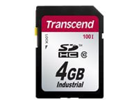 Transcend Industrial Temp SDHC100I - flash memory card - 4 GB - SDHC