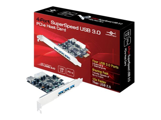 Vantec UGT-PC341 - adaptateur USB - PCIe - USB 3.0 x 4