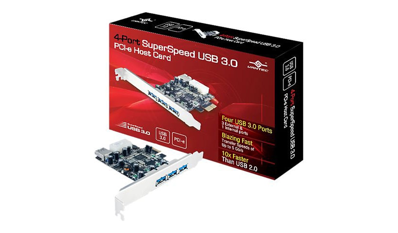 Vantec UGT-PC341 - adaptateur USB - PCIe - USB 3.0 x 4