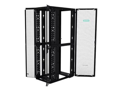 HPE 800mm x 1200mm G2 Kitted Advanced Shock Network Rack with Side Panels a