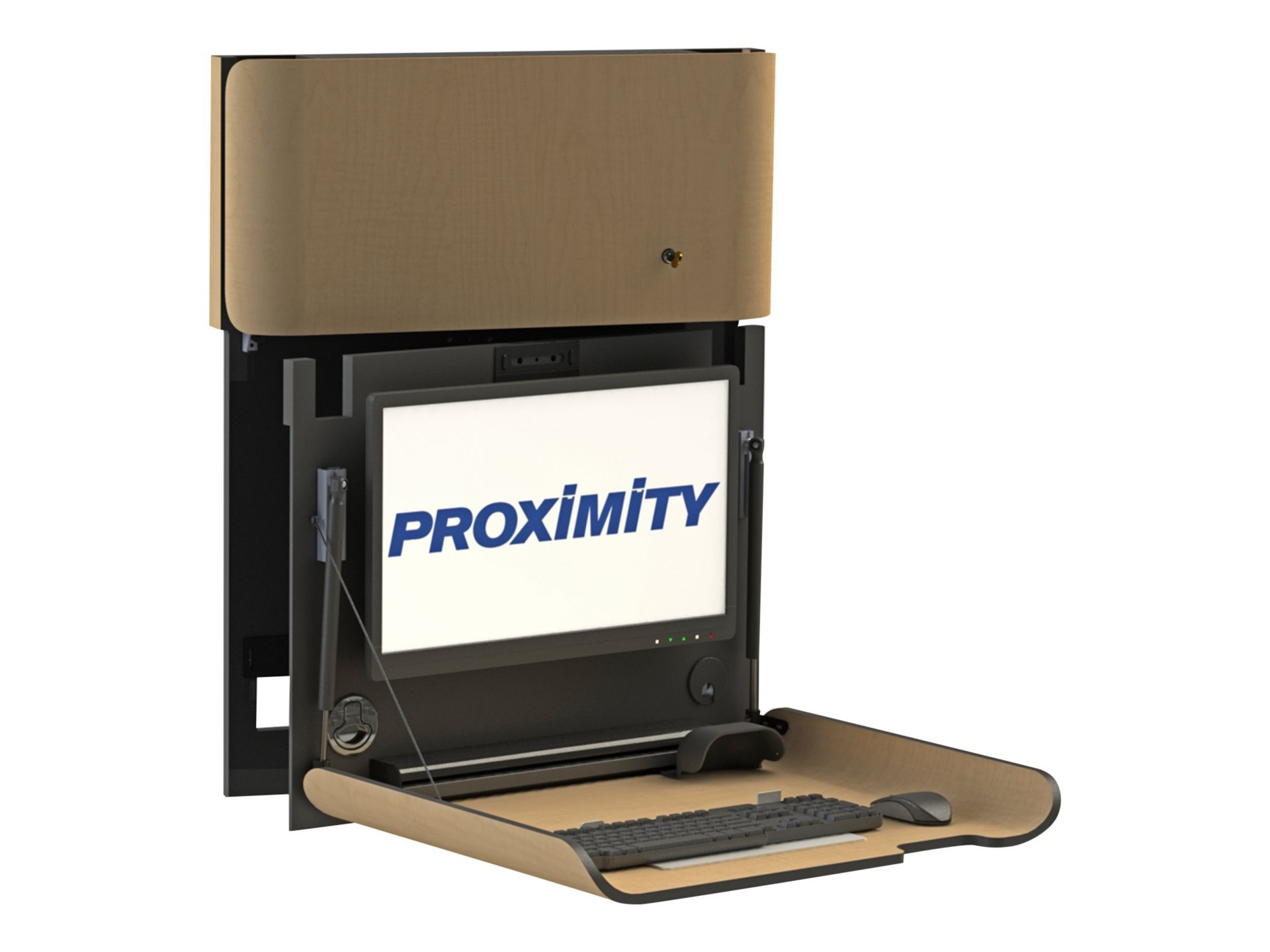 Proximity Classic CXT-28-SLIM-RSVL - wall-mounted workstation