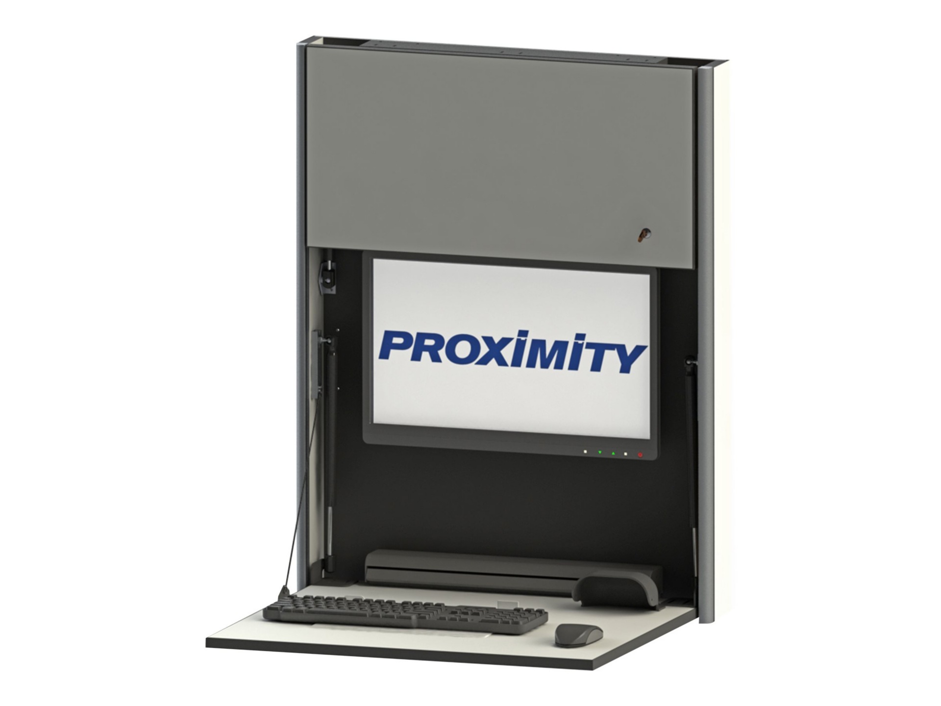 Proximity Embrace EXT-28-SLIM - wall-mounted workstation