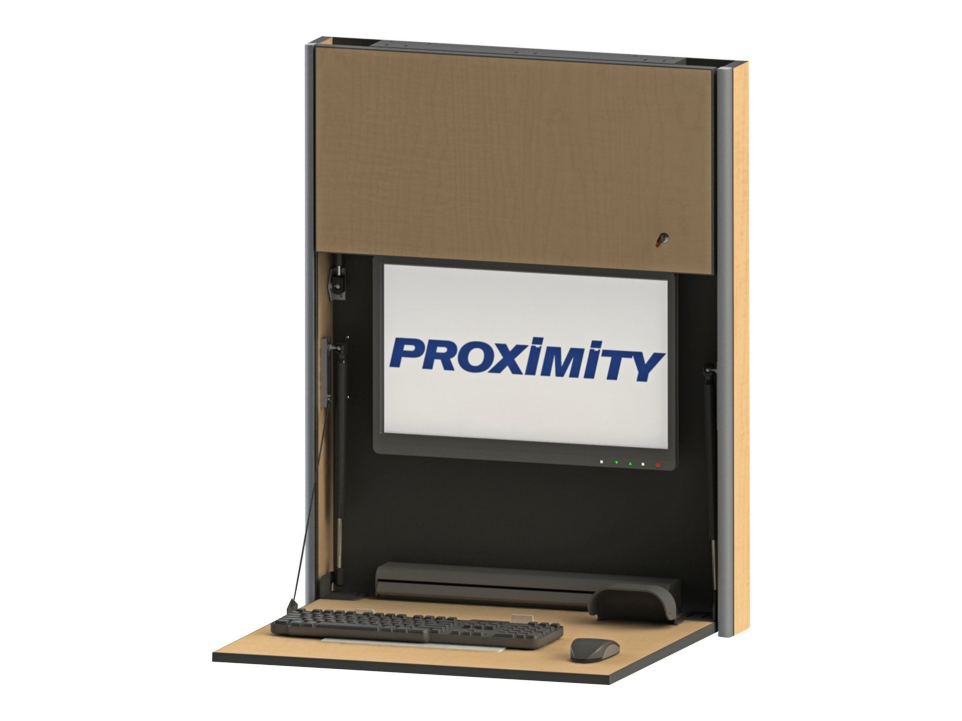 Proximity Embrace EXT-28-SLIM - wall-mounted workstation