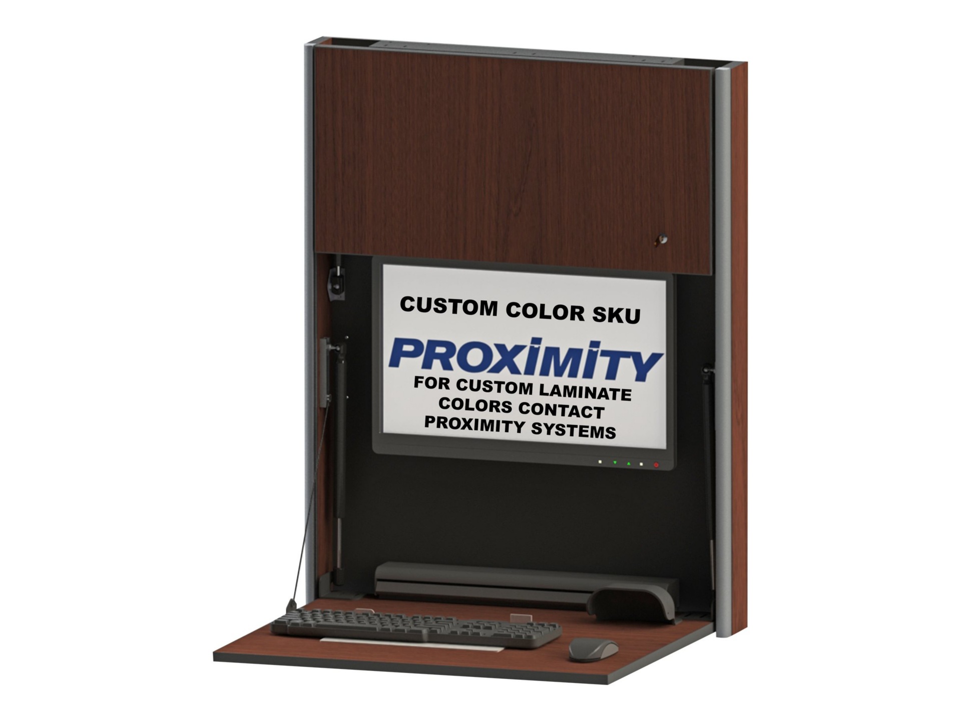Proximity Embrace EXT-28-SLIM - wall-mounted workstation