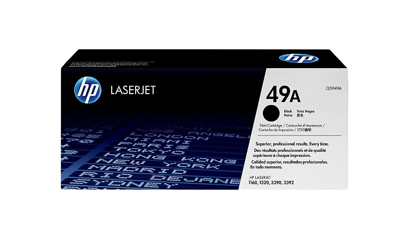 HP 49A - black - original - LaserJet - print cartridge - US government