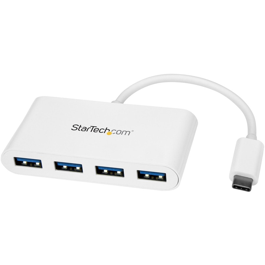 StarTech.com 4 Port USB C Hub - 4x USB 3.0 Type-A 5Gbps - USB Bus Powered